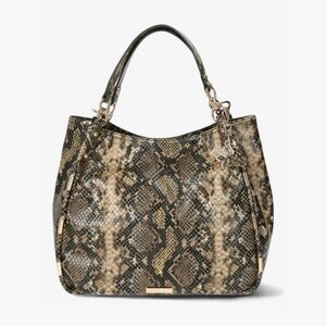 Jessica Simpson Snakeskin Shoulder Bag - Black and Brown